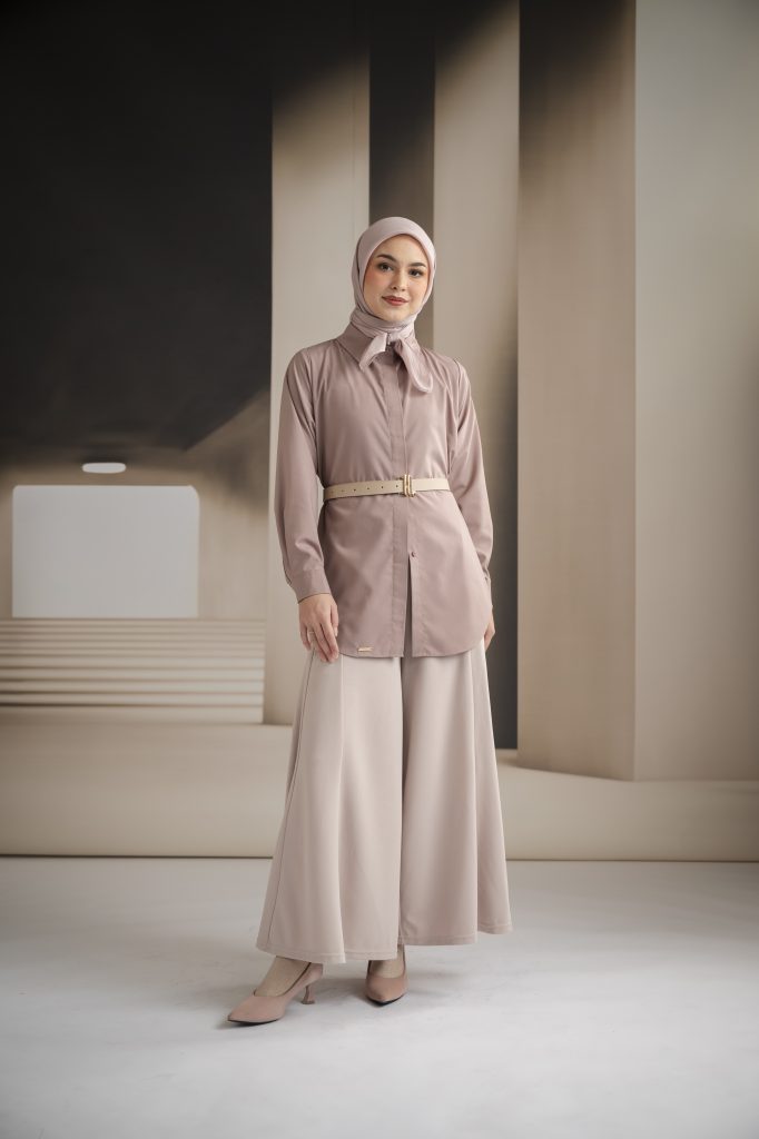 Warna jilbab yang cocok untuk baju warna mocca