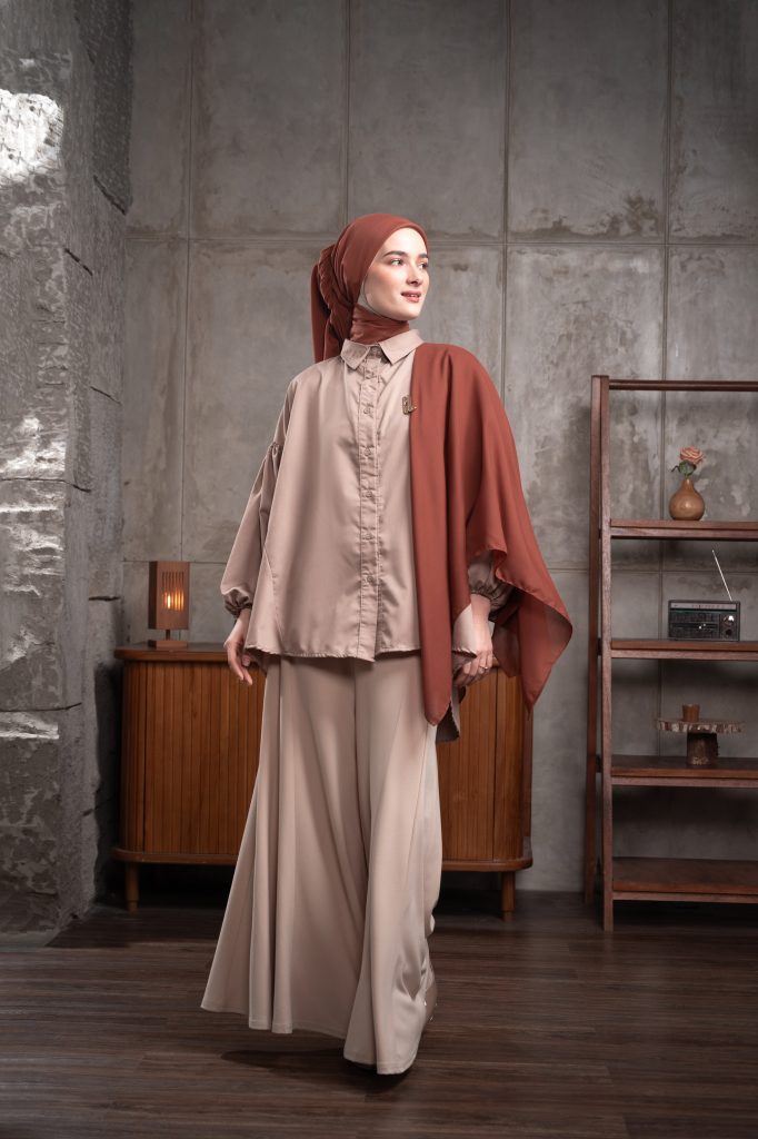 Earth tone outfit hijab