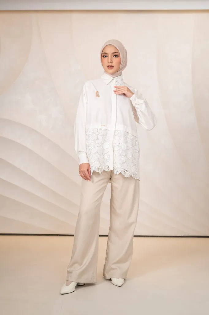 ootd baju putih