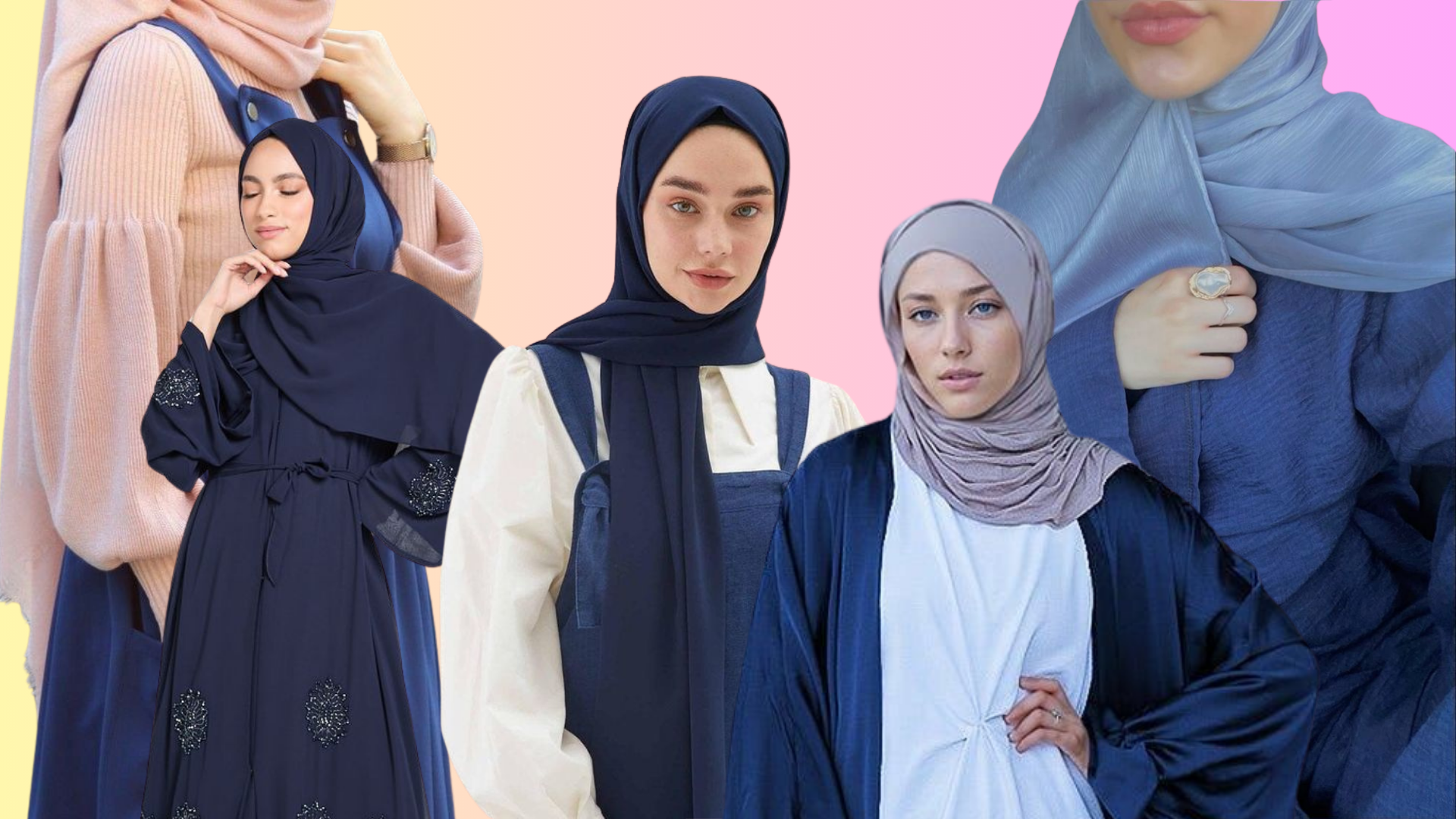 Baju Warna Navy Cocok dengan Jilbab Warna Apa