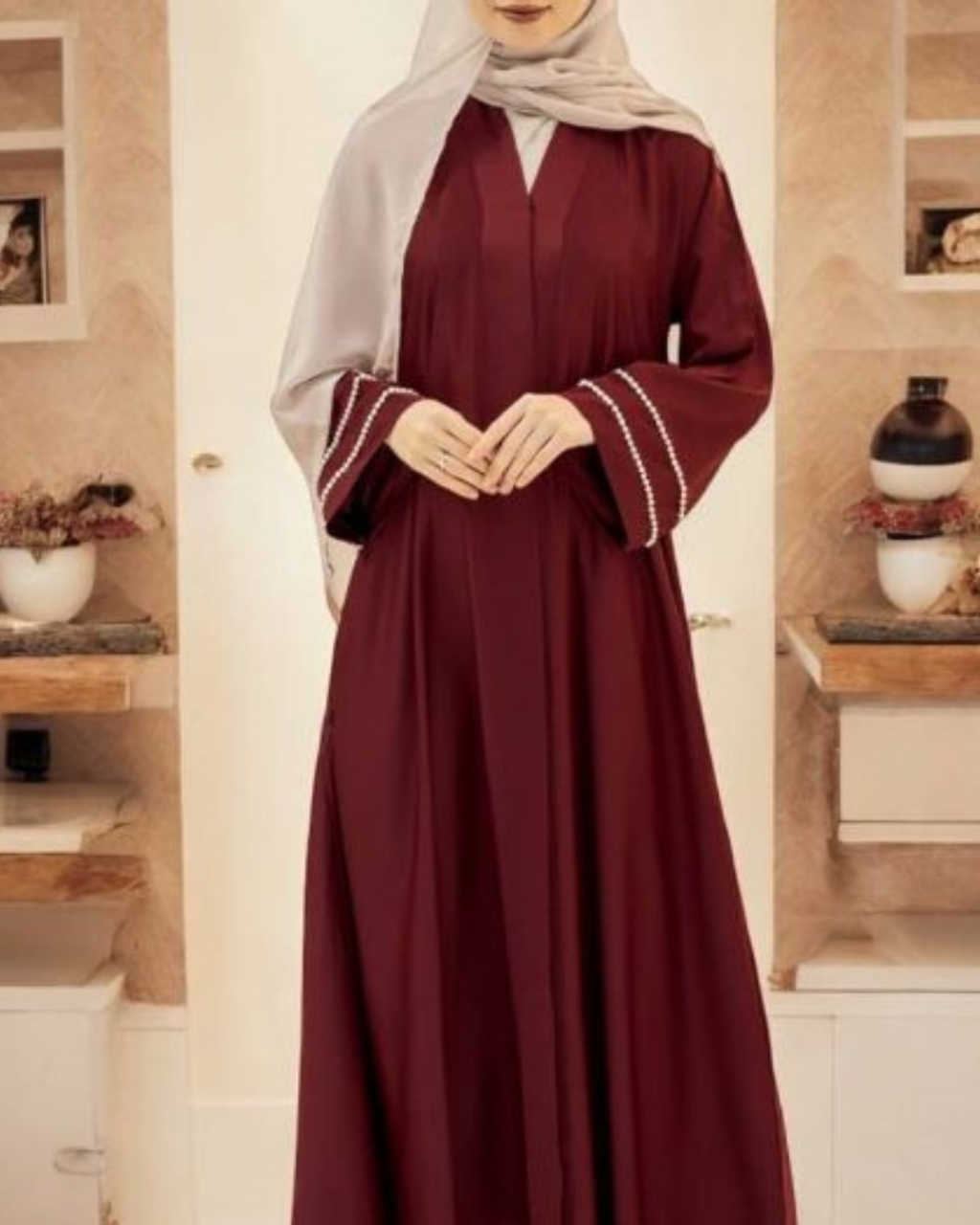 Gamis Maroon Cocok dengan Jilbab Warna Apa