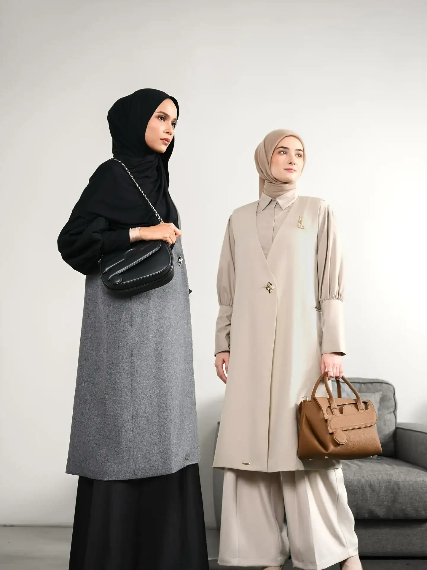 ootd vest hijab