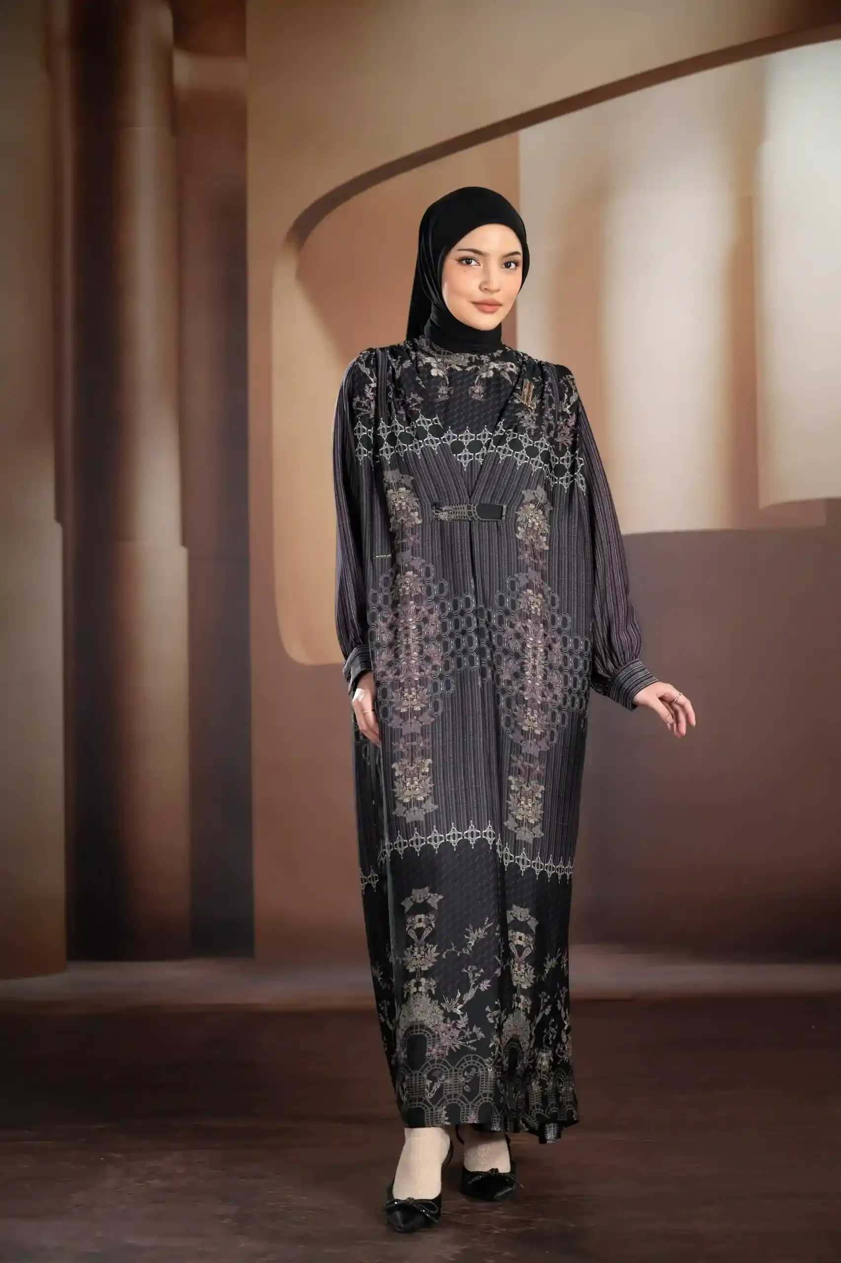 gamis yang cocok untuk orang gemuk dan pendek