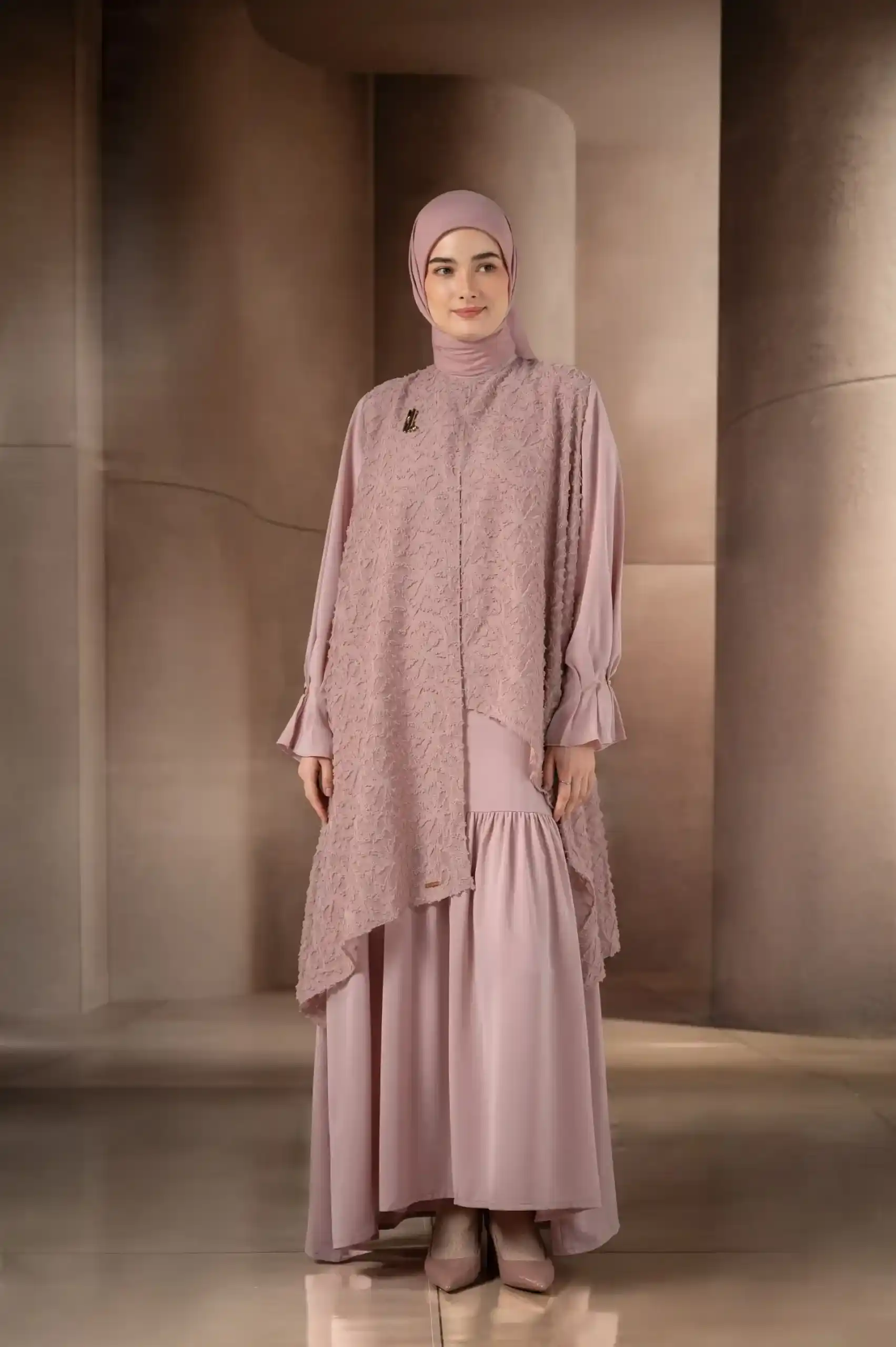 gamis yang cocok untuk orang gemuk dan pendek