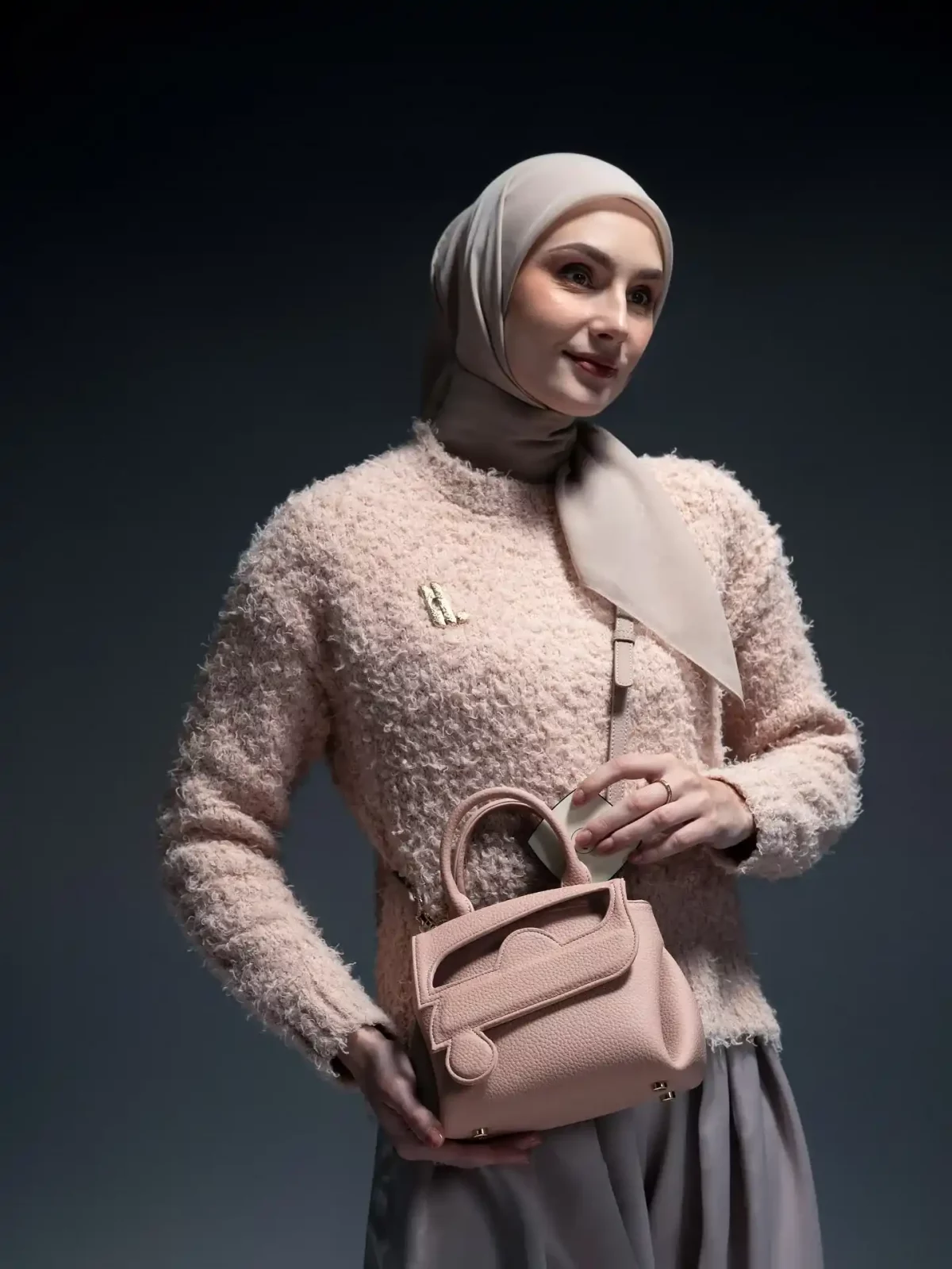 jilbab warna nude