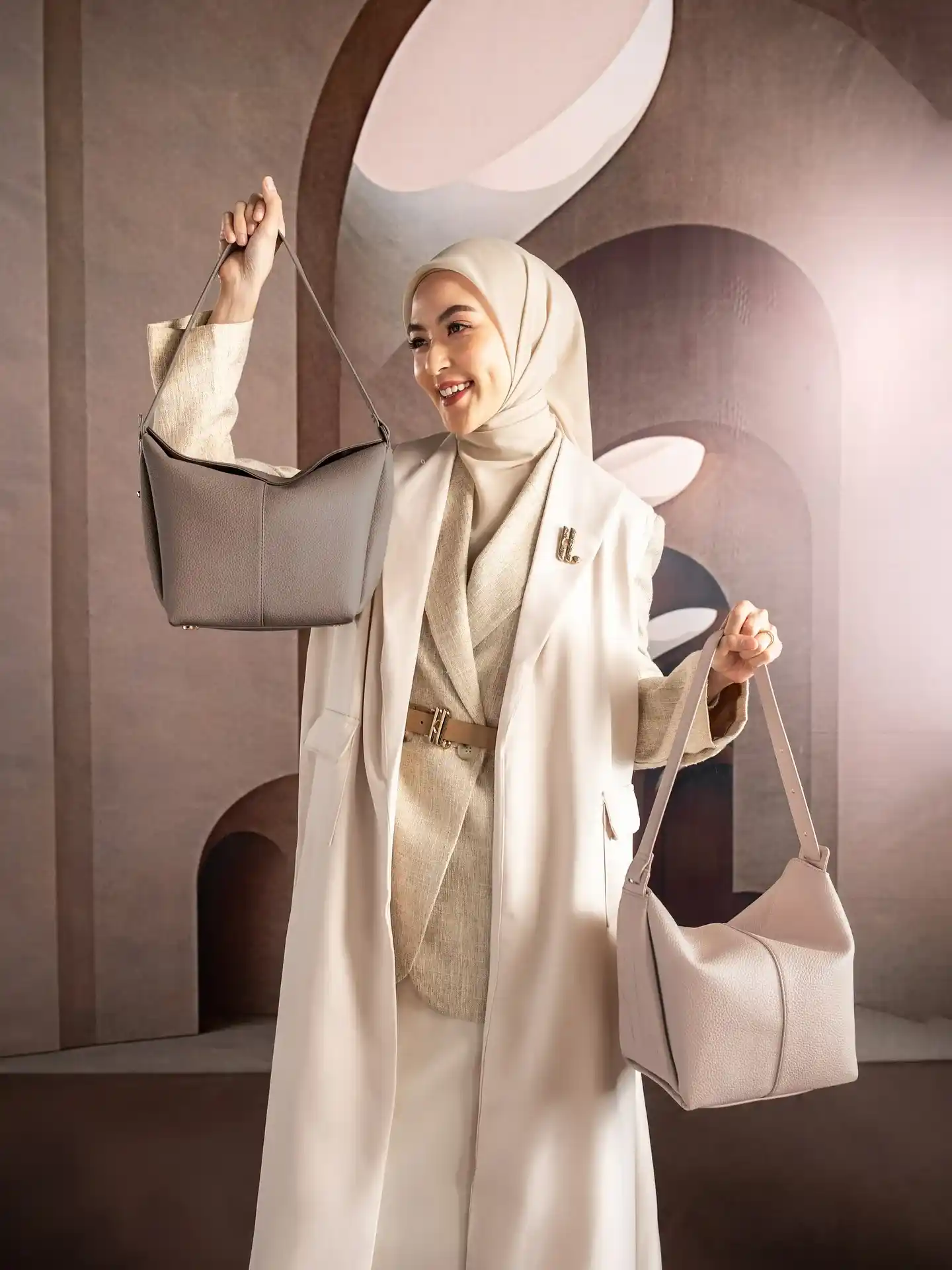 jilbab warna nude