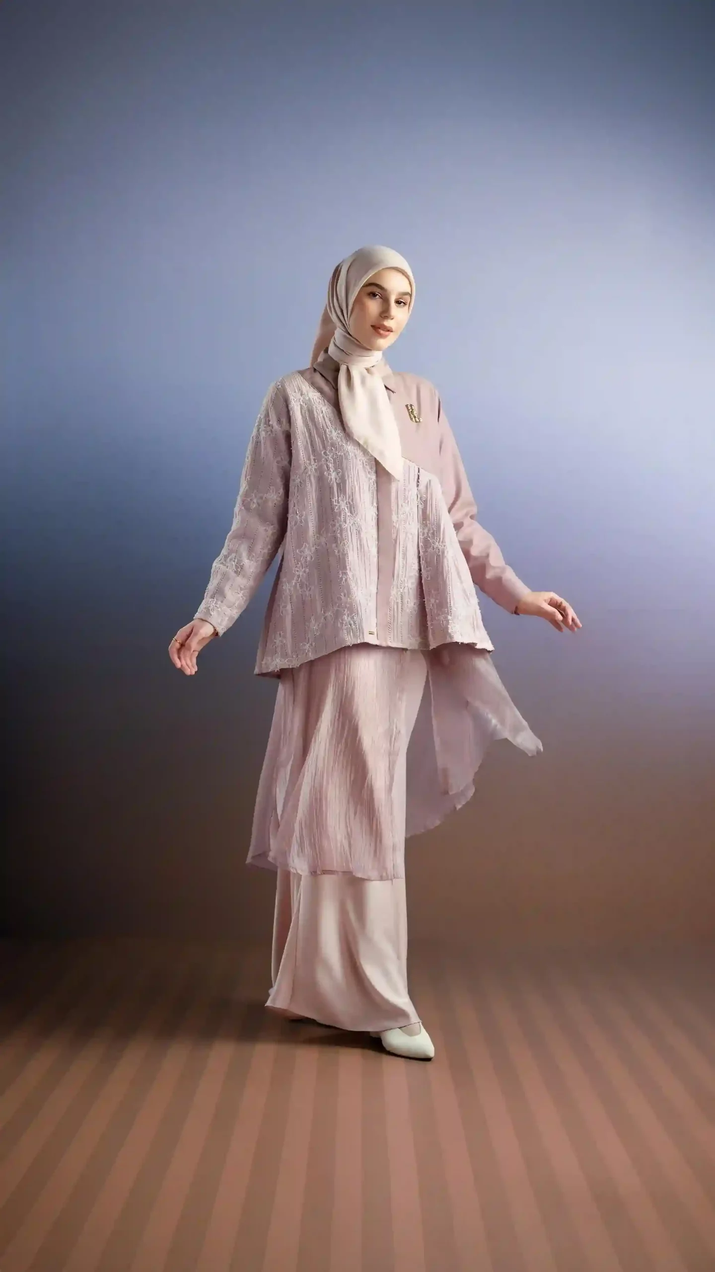 jilbab warna nude
