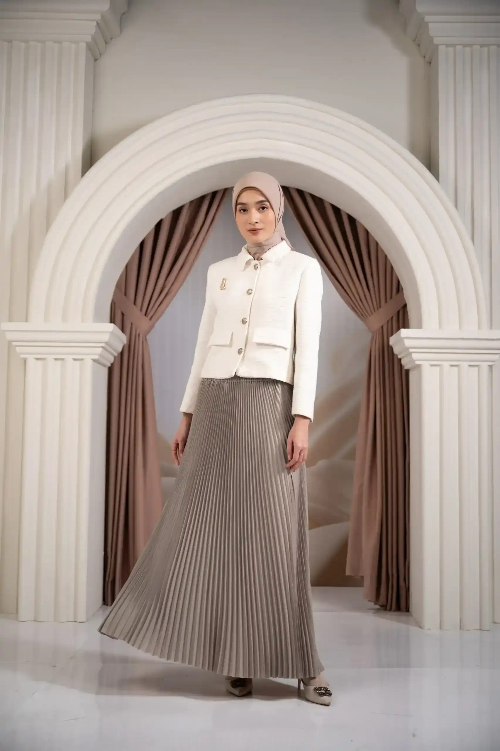 jilbab warna nude