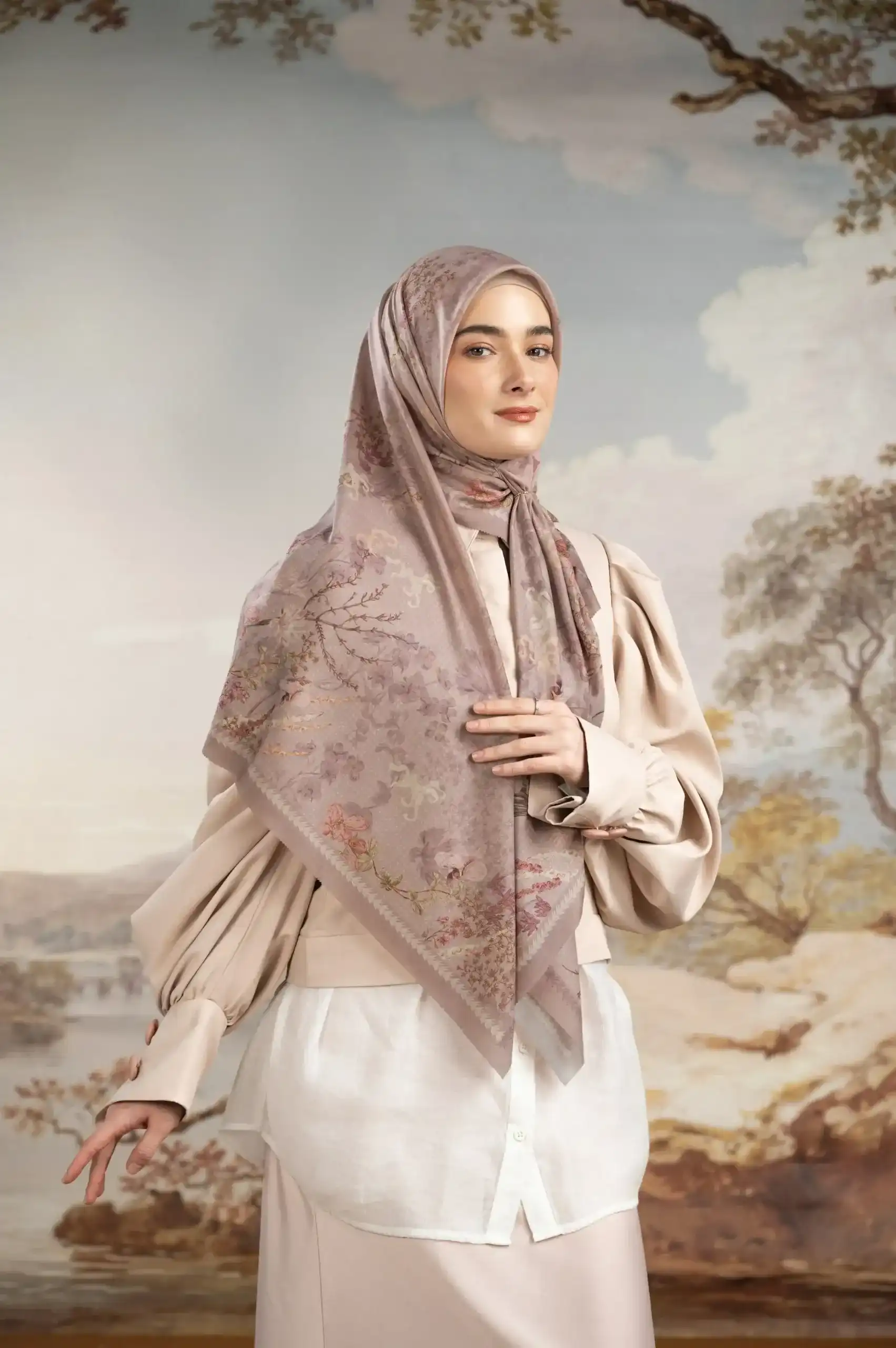 jilbab warna nude