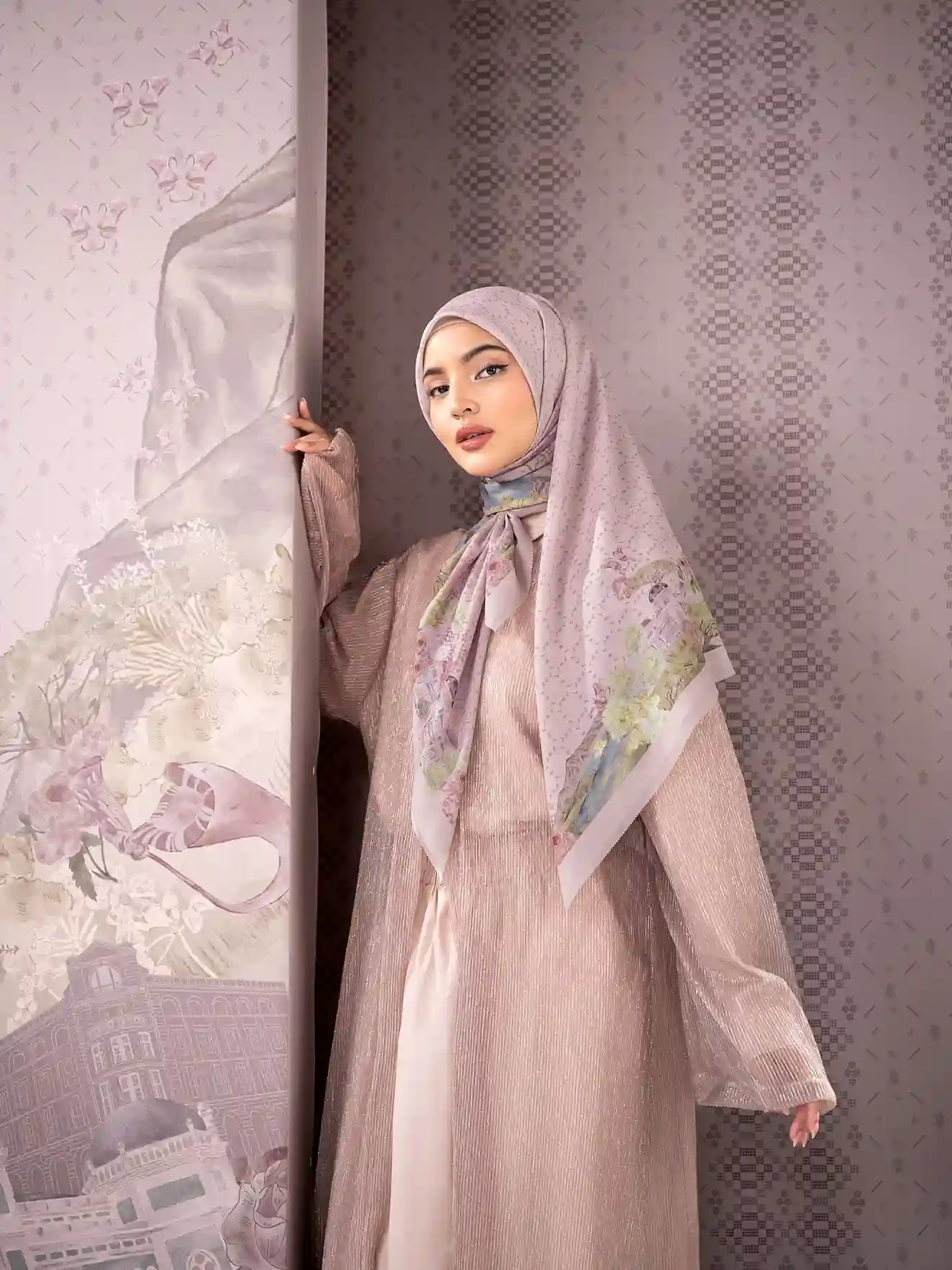 baju warna mauve cocok dengan jilbab warna apa