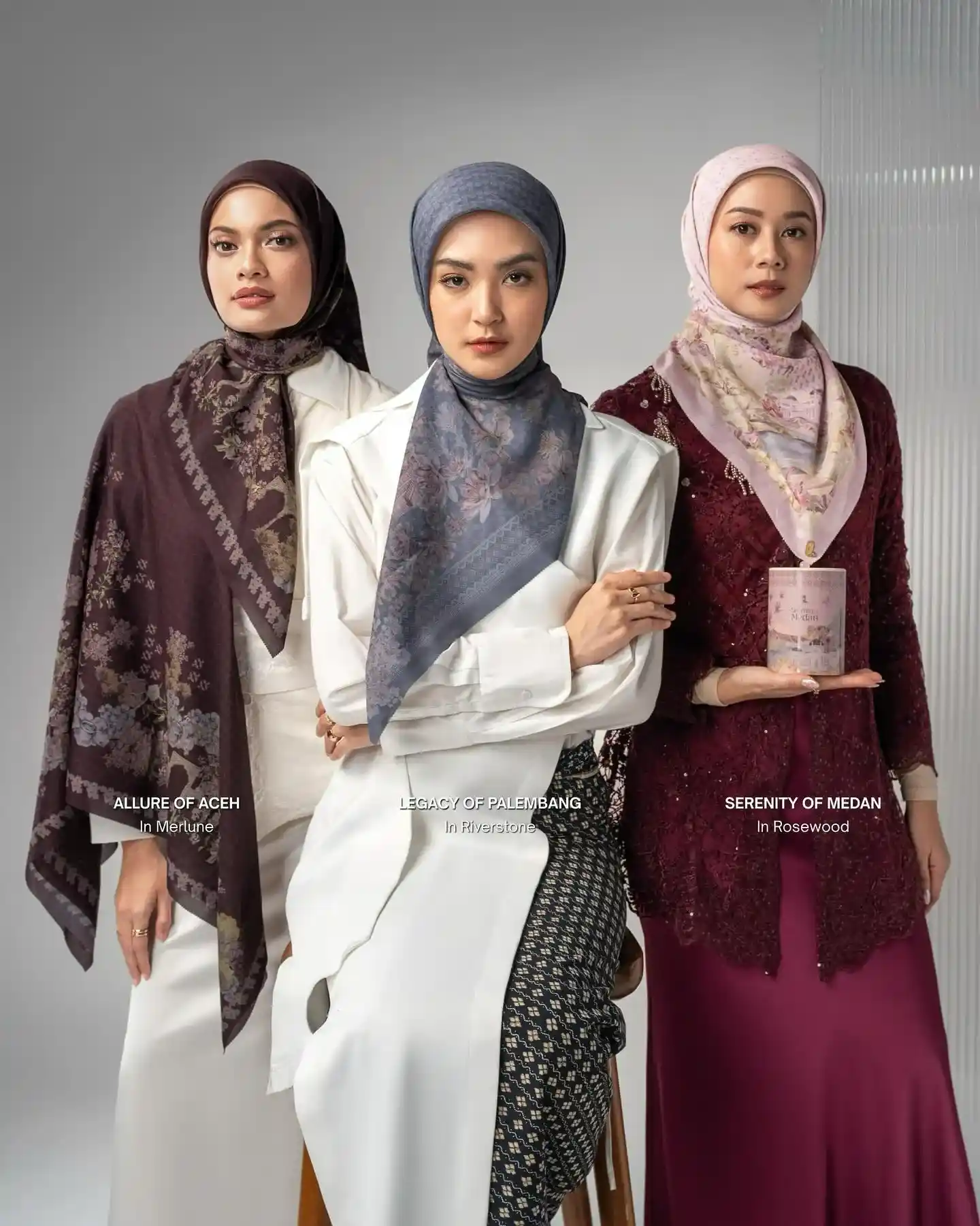 outfit merah putih hijab