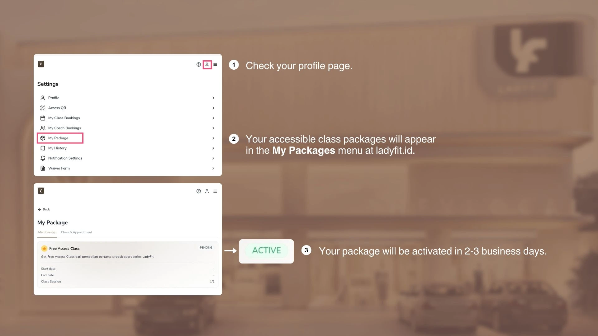 how to get free access class