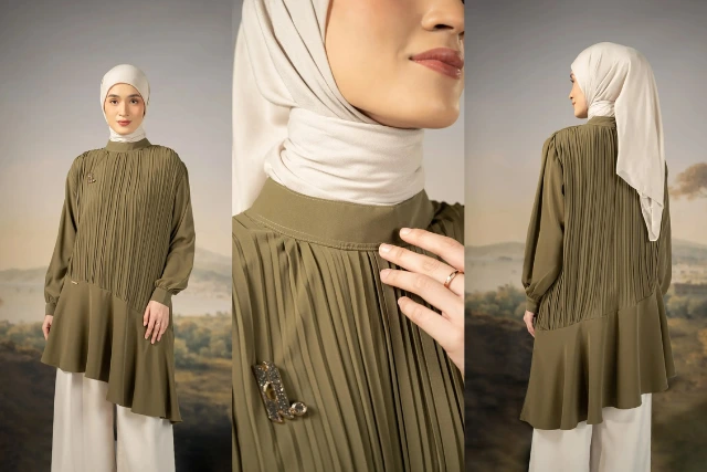 model tunik simple tapi mewah