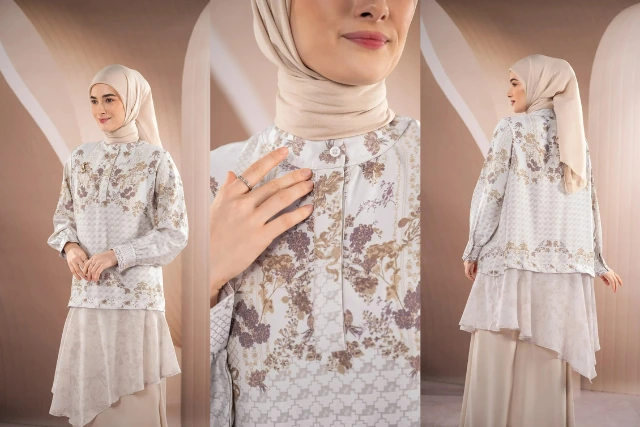 model tunik simple tapi mewah