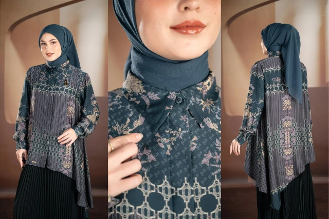 model tunik simple tapi mewah